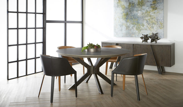 Essentials For Living Industry 60 inch Round Dining Table