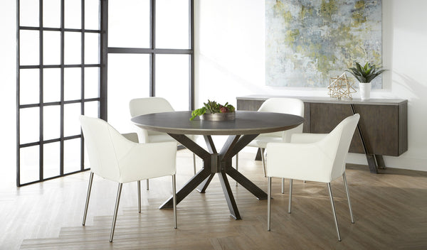 Essentials For Living Industry 60 inch Round Dining Table