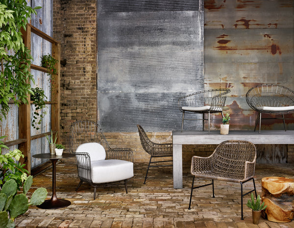 Four Hands Bandera Outdoor Dining Chair Low Arm