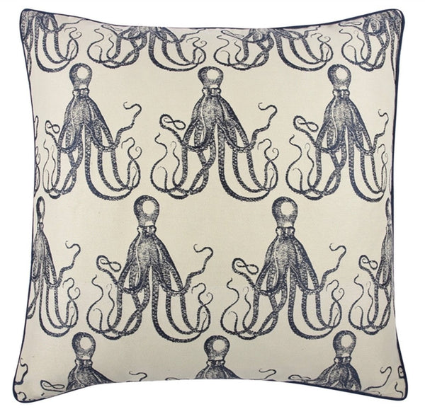 Thomas Paul Octopus Jaquard Pillow 22x22 