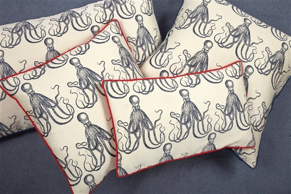 Thomas Paul Octopus Jaquard Pillow 18x34 