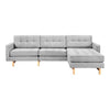 GUS Jane 2 Bi-Sectional Sofa Bayview Silver Ash Natural 