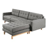 GUS Jane 2 Bi-Sectional Sofa Parliament Stone Ash Natural 