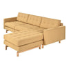 GUS Jane 2 Bi-Sectional Sofa Stockholm Camel Ash Natural 