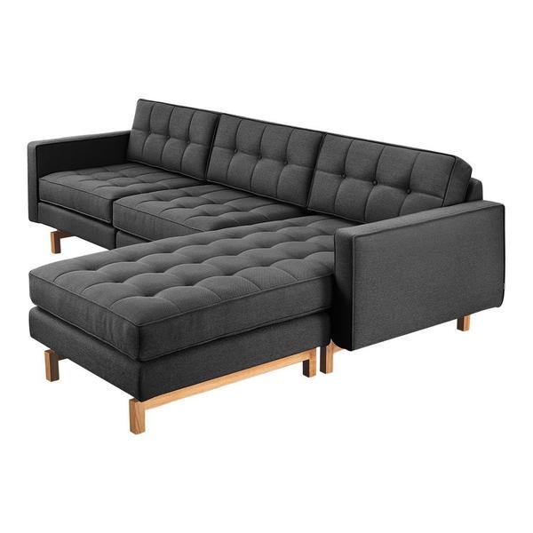 GUS Jane 2 Bi-Sectional Sofa Stockholm Camel Walnut 