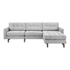 GUS Jane 2 Bi-Sectional Sofa Bayview Silver Walnut 
