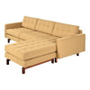 GUS Jane 2 Bi-Sectional Sofa Stockholm Camel Walnut 