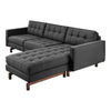 GUS Jane 2 Bi-Sectional Sofa Urban Tweed Ink Walnut 