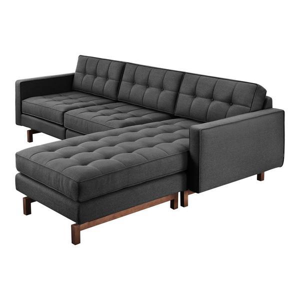 GUS Jane 2 Bi-Sectional Sofa Stockholm Camel Walnut 