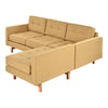 GUS Jane 2 Loft Bi-Sectional Sofa Stockholm Camel Ash Natural 