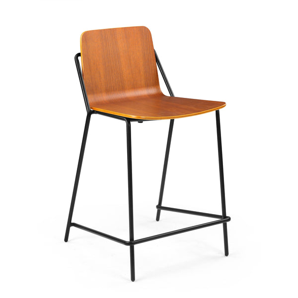 M.A.D. Sling Counter Stool Walnut / Black 