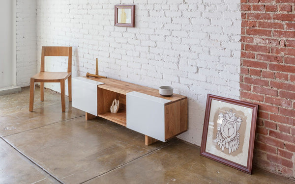 Mash Studios LAX 3X – With Base English Walnut White Gloss 