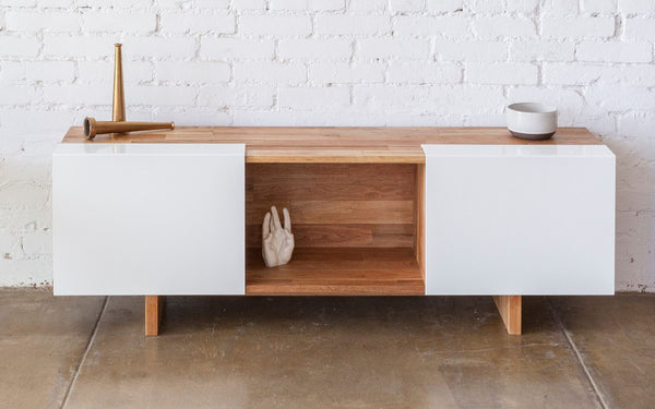 Mash Studios LAX 3X – With Base English Walnut White Gloss 