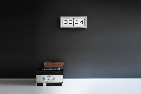 LEFF Amsterdam Brick Wall/Desk Clock - White Face 