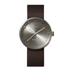 LEFF Amsterdam D38 Watch Steel / Brown Leather Strap 
