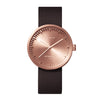 LEFF Amsterdam D38 Watch Rose Gold / Brown Leather Strap 