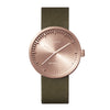 LEFF Amsterdam D38 Watch Rose Gold / Sand Cordura Leather Strap 