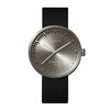 LEFF Amsterdam D42 Watch Steel / Black Leather Strap 