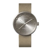 LEFF Amsterdam D42 Watch Steel / Sand CordurLleather Strap 