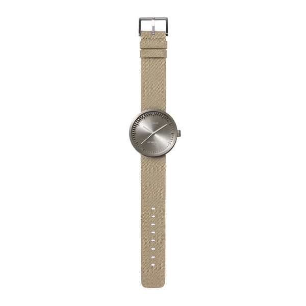LEFF Amsterdam D42 Watch Steel / Black Leather Strap 