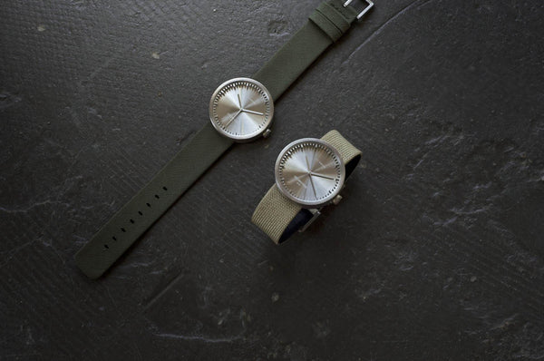 LEFF Amsterdam D42 Watch Steel / Black Leather Strap 