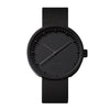 LEFF Amsterdam D42 Watch Black / Black Leather Strap 