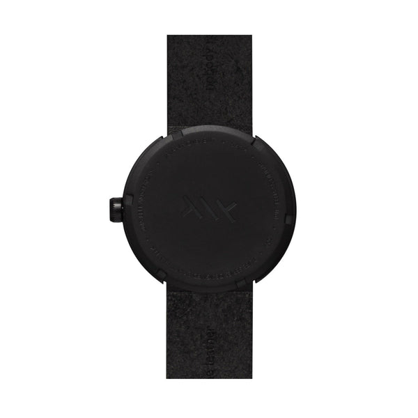LEFF Amsterdam D42 Watch Steel / Black Leather Strap 