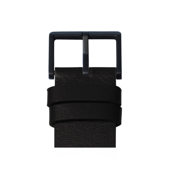 LEFF Amsterdam D42 Watch Steel / Black Leather Strap 