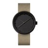 LEFF Amsterdam D42 Watch Black / Sand Cordura Leather Strap 