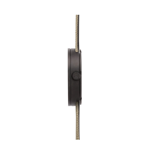 LEFF Amsterdam D42 Watch Steel / Black Leather Strap 