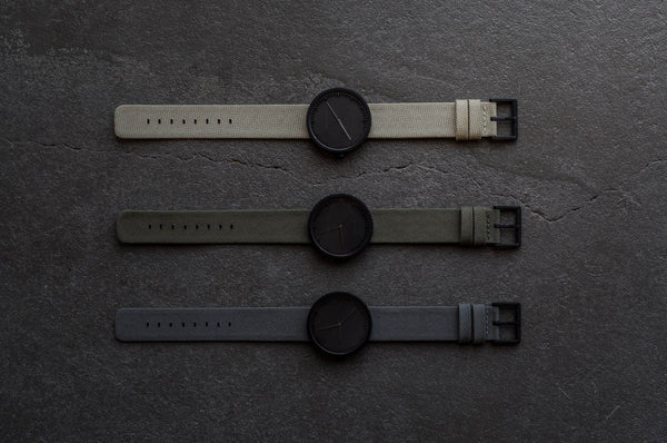 LEFF Amsterdam D42 Watch Steel / Black Leather Strap 