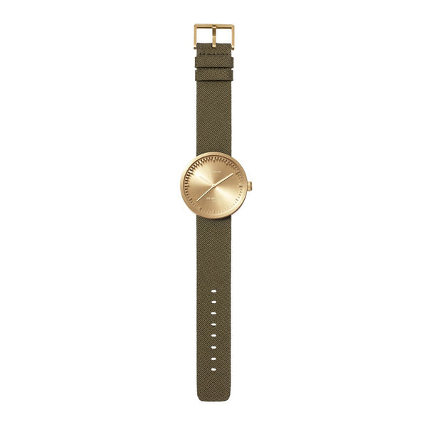 LEFF Amsterdam D42 Watch Steel / Black Leather Strap 