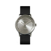 LEFF Amsterdam T32 Watch Steel / Black Leather Strap 