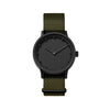 LEFF Amsterdam T32 Watch Black / Green Nato Strap 
