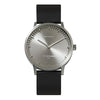 LEFF Amsterdam T40 Watch Steel / Black Leather Strap 