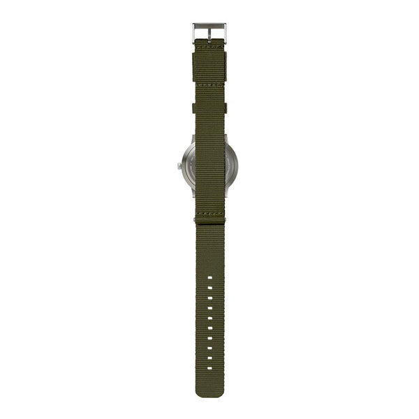 LEFF Amsterdam T40 Watch Steel / Black Leather Strap 