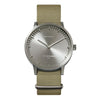 LEFF Amsterdam T40 Watch Steel / Sand Nato Strap 