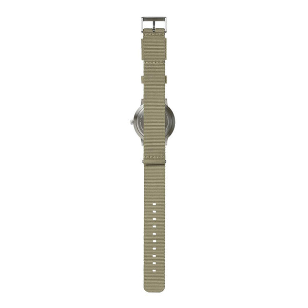 LEFF Amsterdam T40 Watch Steel / Black Leather Strap 