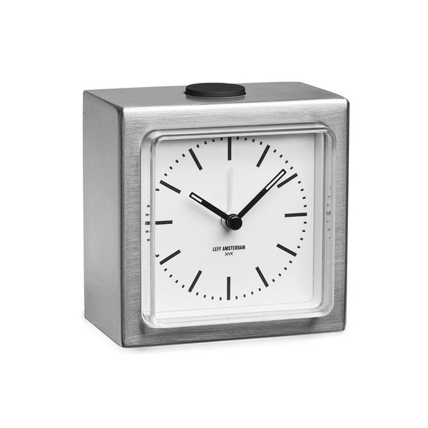 LEFF Amsterdam Brick Index Wall/Desk Clock - White Face 
