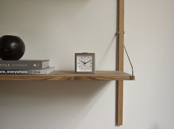 LEFF Amsterdam Brick Index Wall/Desk Clock - White Face 
