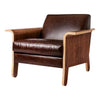 GUS Lodge Chair Saddle Brown Leather 