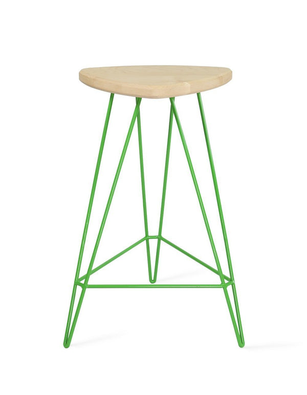 Tronk Madison Counter Stool 26" Green Walnut 