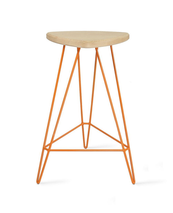 Tronk Madison Counter Stool 26" Green Walnut 