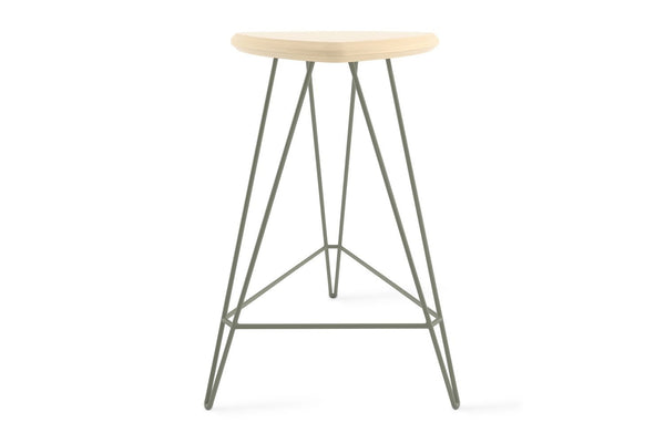 Tronk Madison Counter Stool 26" Green Walnut 