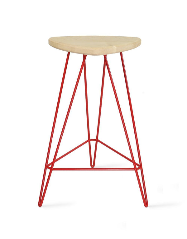 Tronk Madison Counter Stool 26" Green Walnut 
