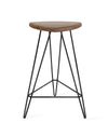 Tronk Madison Counter Stool 26" Black Maple 