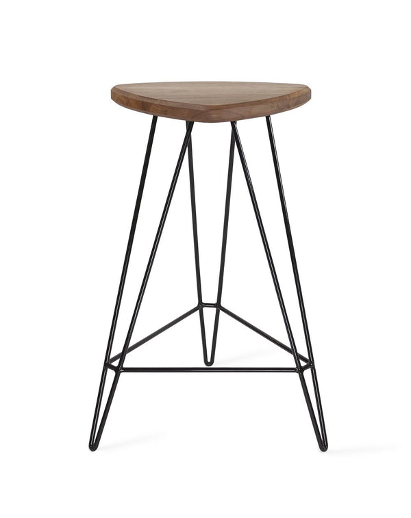 Tronk Madison Counter Stool 26" Green Walnut 