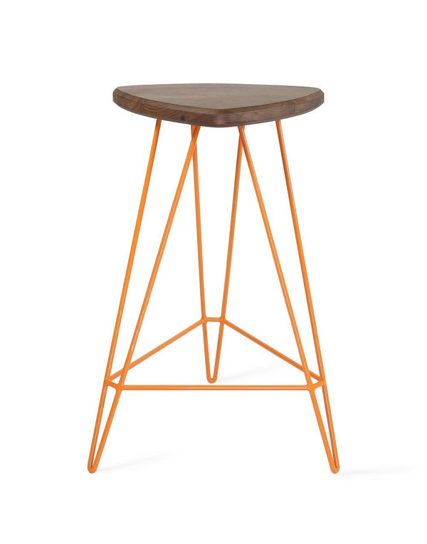 Tronk Madison Counter Stool 26" Green Walnut 