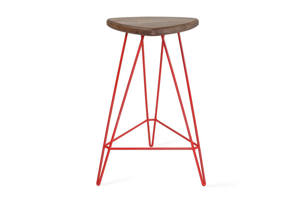 Tronk Madison Counter Stool 26" Green Walnut 