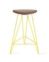 Tronk Madison Counter Stool 26" Yellow Walnut 